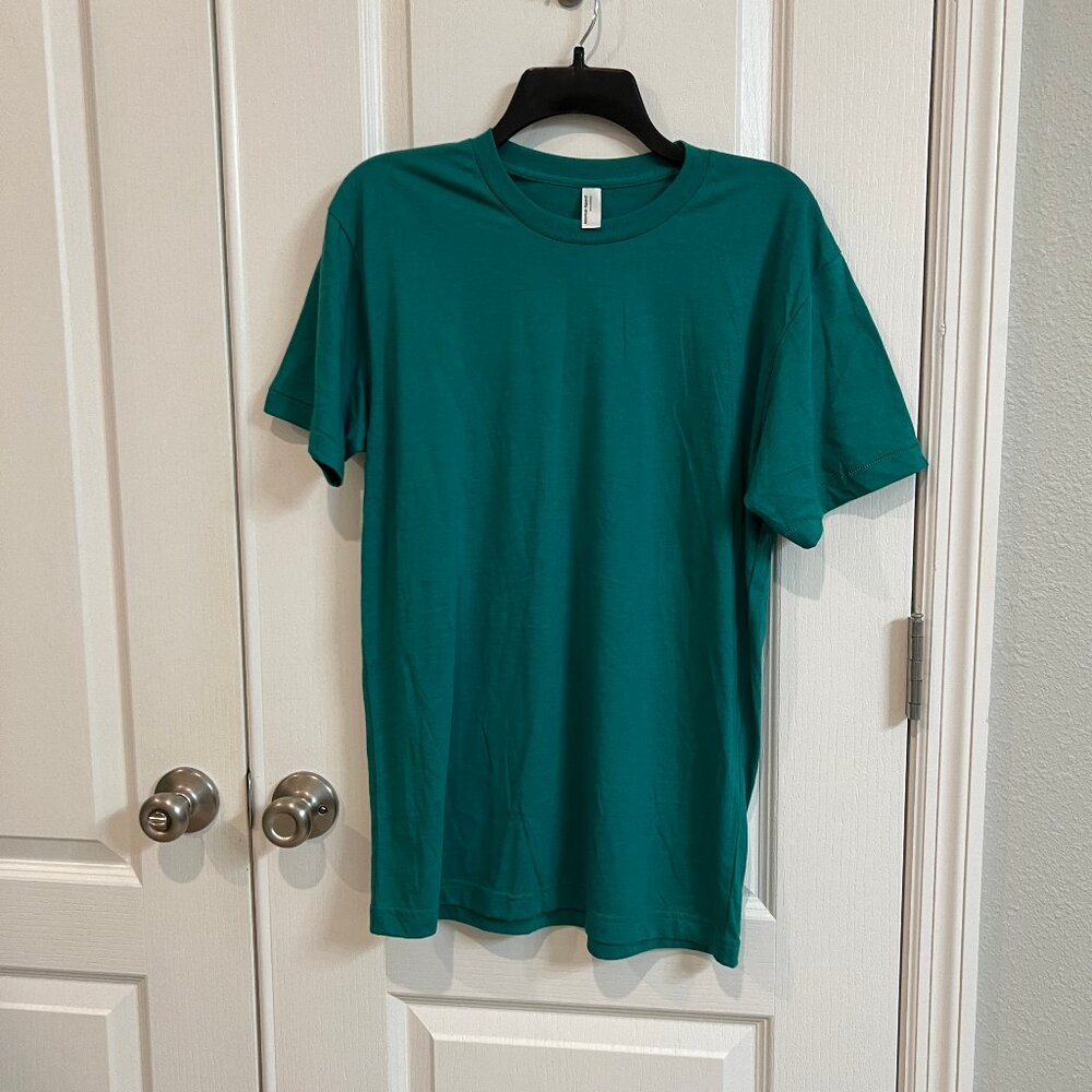 NWOT American Apparel 50/50 Collection T-shirt Unisex size M in Green